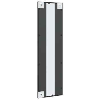 Wandspiegel Schwarz 30x100 cm Rechteckig Eisen