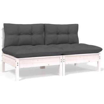 6-tlg. Garten-Lounge-Set mit Kissen Kiefer Massivholz
