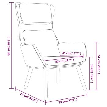 Relaxsessel mit Hocker Rosa Samt