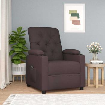 ARDEBO.de - Relaxsessel Elektrisch Dunkelbraun Stoff
