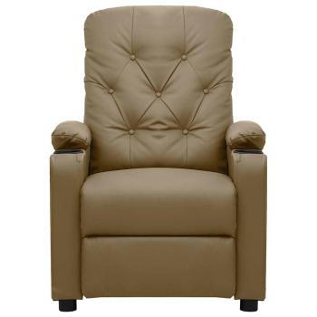Relaxsessel Elektrisch Cappuccino-Braun Kunstleder