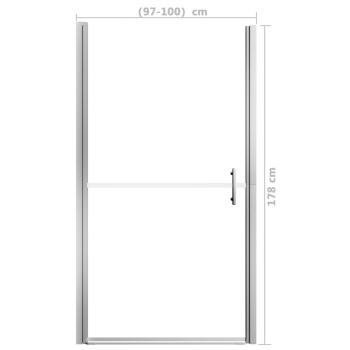 Duschtür Mattes Hartglas 100x178 cm