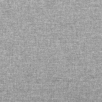 Kopfteil mit Ohren Hellgrau 103x16x118/128 cm Stoff