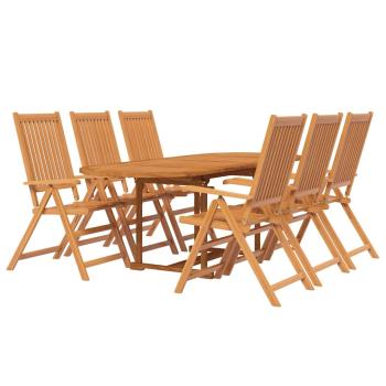 7-tlg. Garten-Essgruppe Massivholz Akazie 160-240 cm