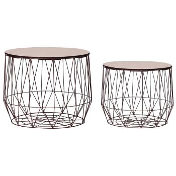 ARDEBO.de - Couchtische 2 Stk. Kupferfarben