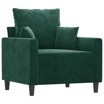 Sessel Dunkelgr?n 60 cm Samt