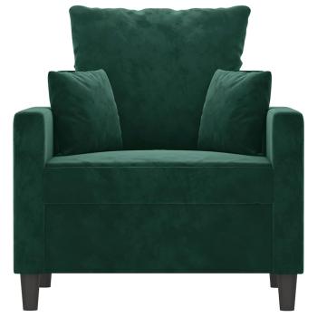 Sessel Dunkelgr?n 60 cm Samt