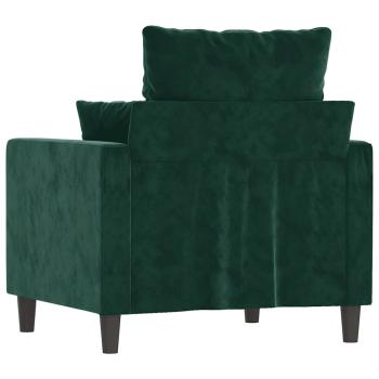 Sessel Dunkelgr?n 60 cm Samt