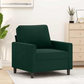 ARDEBO.de - Sessel Dunkelgrün 60 cm Samt