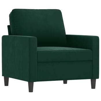 Sessel Dunkelgrün 60 cm Samt
