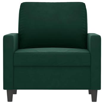 Sessel Dunkelgrün 60 cm Samt
