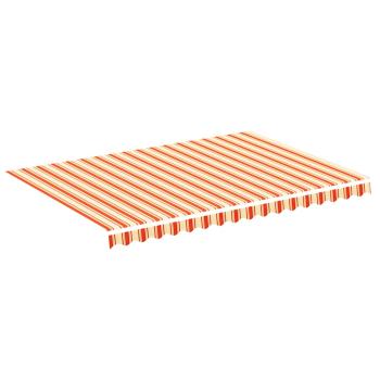 Ersatzstoff für Markise Gelb und Orange 350x250 cm Polyester