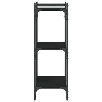 Bücherregal 3 Böden Schwarz 60x30x86 cm Holzwerkstoff
