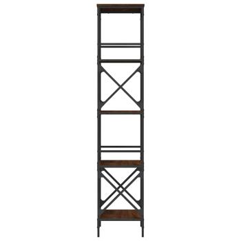 Bücherregal 5 Böden Braun Eiche-Optik 59x35x171cm Holzwerkstoff