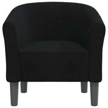 Clubsessel Schwarz Stoff