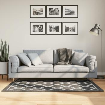 ARDEBO.de - Teppich Waschbar Schwarz und Weiß 80x150 cm