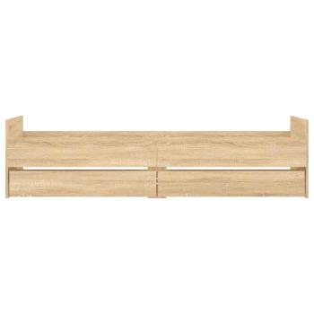 Bettgestell mit Schubladen Sonoma-Eiche 90x190 cm