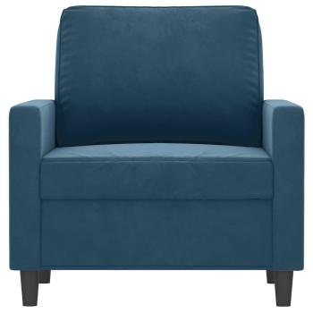 Sessel Blau 60 cm Samt