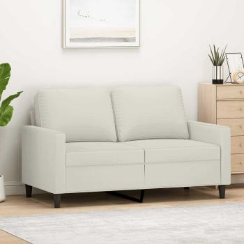 ARDEBO.de - 2-Sitzer-Sofa Creme 120 cm Samt