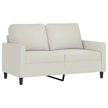 2-Sitzer-Sofa Creme 120 cm Samt