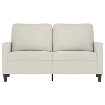 2-Sitzer-Sofa Creme 120 cm Samt