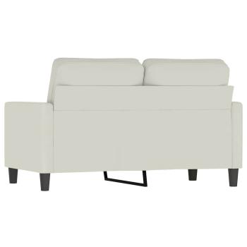 2-Sitzer-Sofa Creme 120 cm Samt