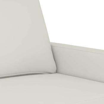 2-Sitzer-Sofa Creme 120 cm Samt
