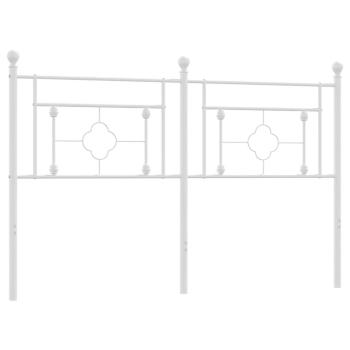 Ersatz-Kopfteil Metall Weiß 160 cm