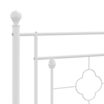 Ersatz-Kopfteil Metall Weiß 160 cm