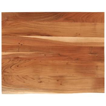 Schreibtischplatte 90x80x3,8 cm Massivholz Akazie Baumkante