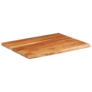 Schreibtischplatte 90x80x3,8 cm Massivholz Akazie Baumkante