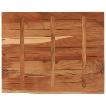 Schreibtischplatte 90x80x3,8 cm Massivholz Akazie Baumkante