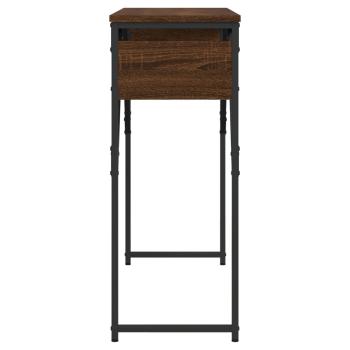 Konsolentisch mit Ablage Braun Eichen-Optik 105x30x75 cm