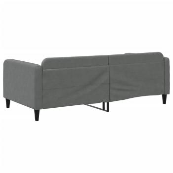 Tagesbett Dunkelgrau 100x190 cm Stoff