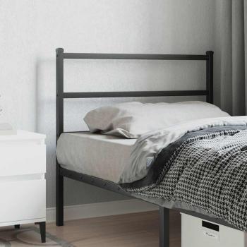 ARDEBO.de - Ersatz-Kopfteil Metall Schwarz 100 cm
