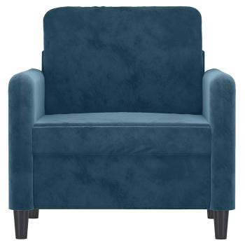 Sessel Blau 60 cm Samt