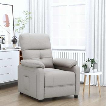 ARDEBO.de - Relaxsessel Taupe Stoff