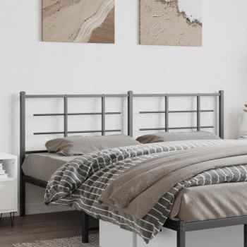 ARDEBO.de - Ersatz-Kopfteil Metall Schwarz 180 cm