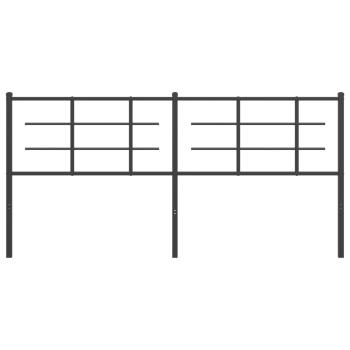 Ersatz-Kopfteil Metall Schwarz 180 cm