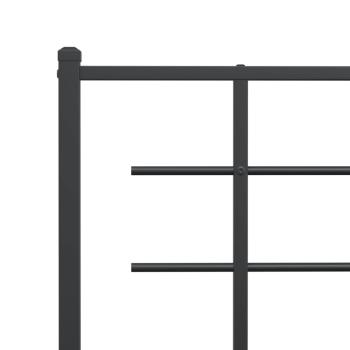 Ersatz-Kopfteil Metall Schwarz 180 cm