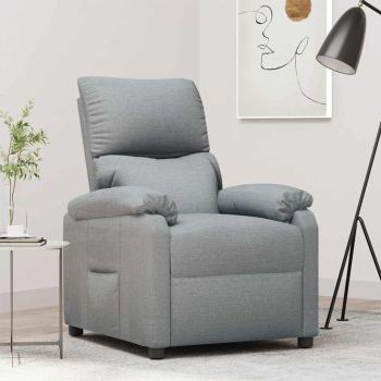 ARDEBO.de - Relaxsessel Hellgrau Stoff