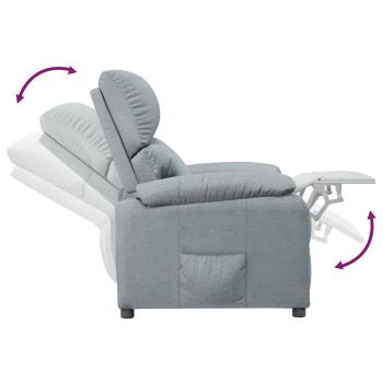 Relaxsessel Hellgrau Stoff