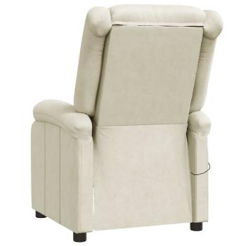 Massagesessel Cremeweiß Kunstleder
