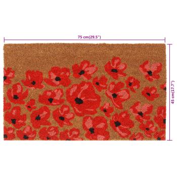 Fußmatte Natur 45x75 cm Kokosfaser Getuftet