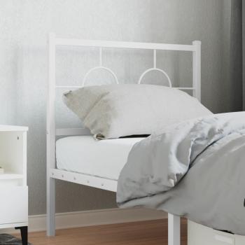 ARDEBO.de - Ersatz-Kopfteil Metall Weiß 75 cm