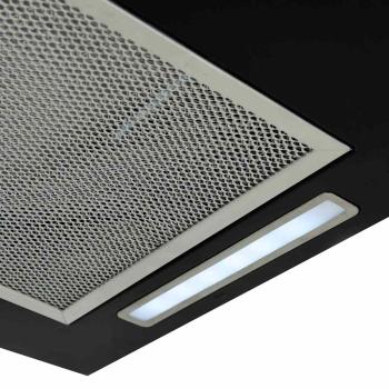 Insel-Dunstabzugshaube mit Berührungssensor LCD Hartglas