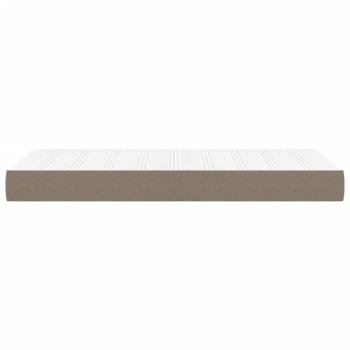 Taschenfederkernmatratze Mittel Taupe 120x190x20 cm Stoff
