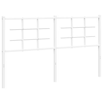 Ersatz-Kopfteil Metall Weiß 160 cm