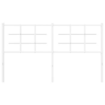 Ersatz-Kopfteil Metall Weiß 160 cm