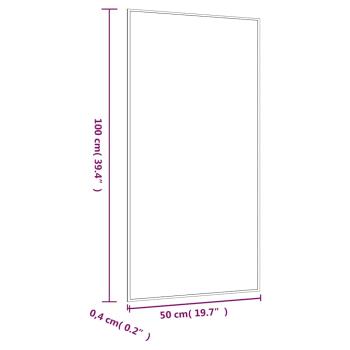 Wandspiegel 50x100 cm Glas Rechteckig